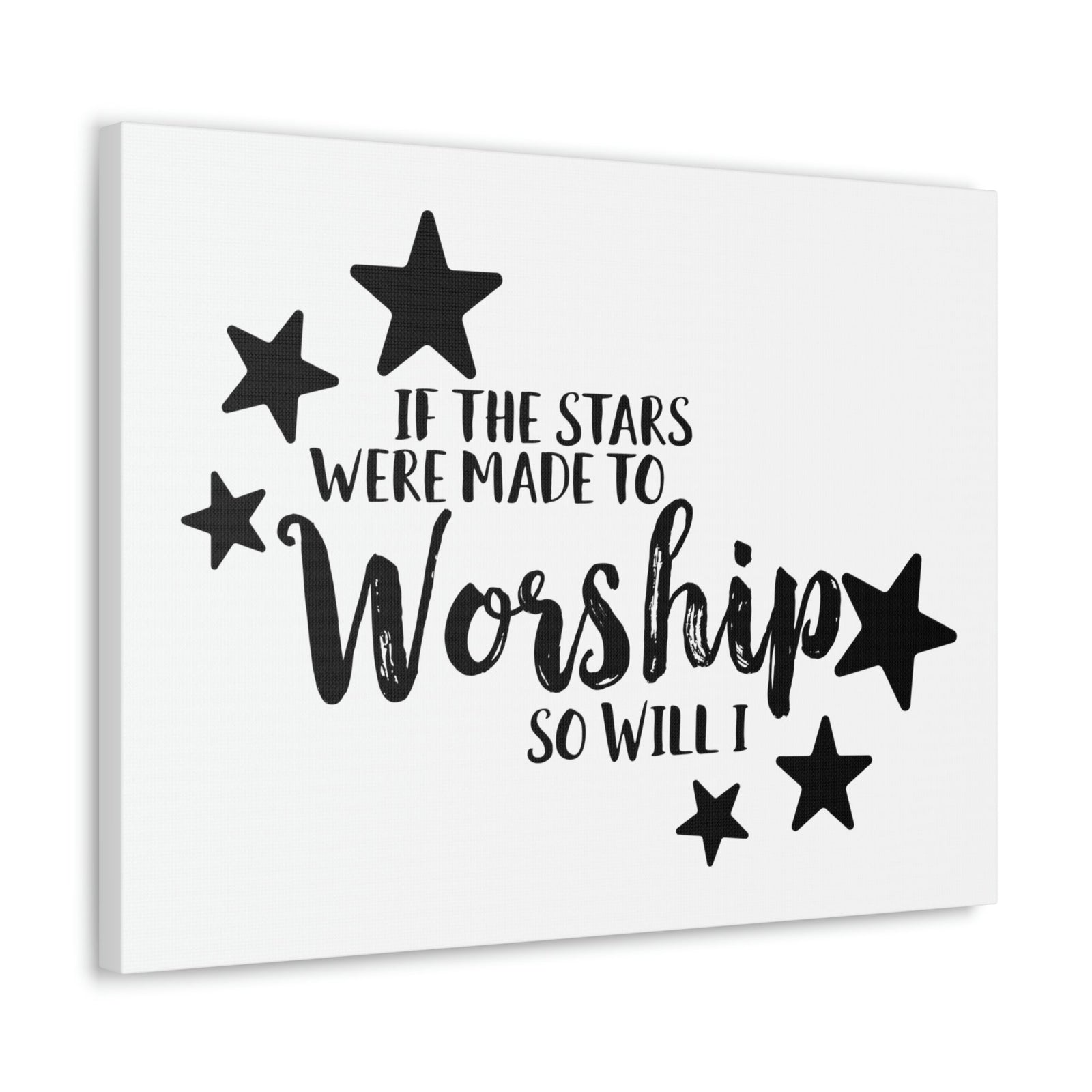 Scripture Walls If The Stars Were Made To Worship So Will I Psalms 148:3-6 Christian Wall Art Print Ready to Hang Unframed-Express Your Love Gifts