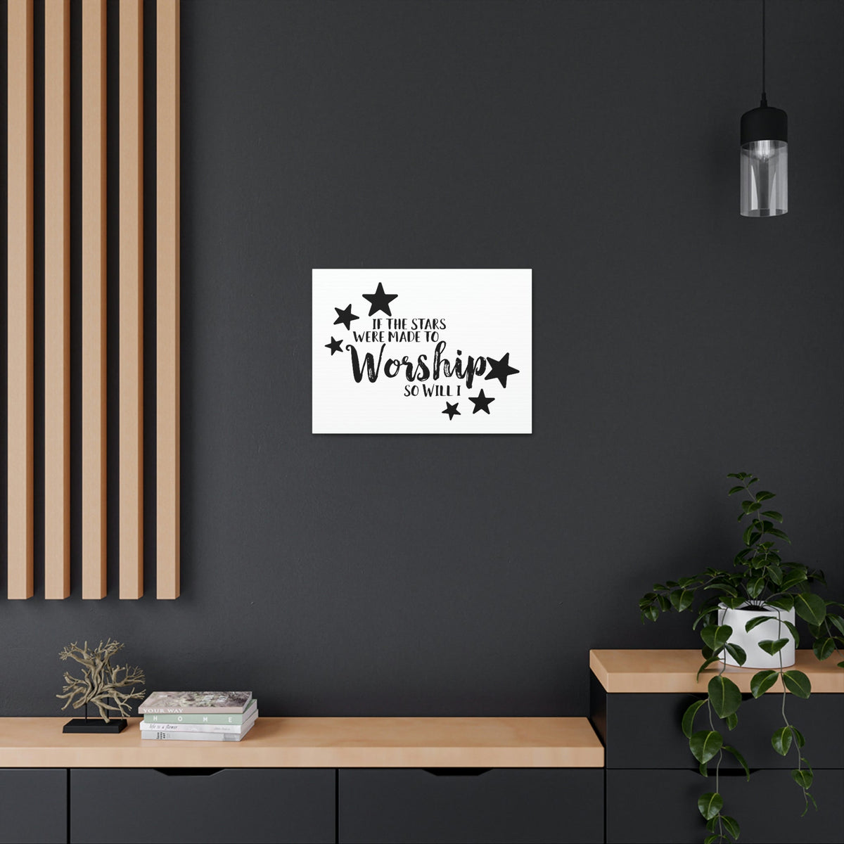 Scripture Walls If The Stars Were Made To Worship So Will I Psalms 148:3-6 Christian Wall Art Print Ready to Hang Unframed-Express Your Love Gifts