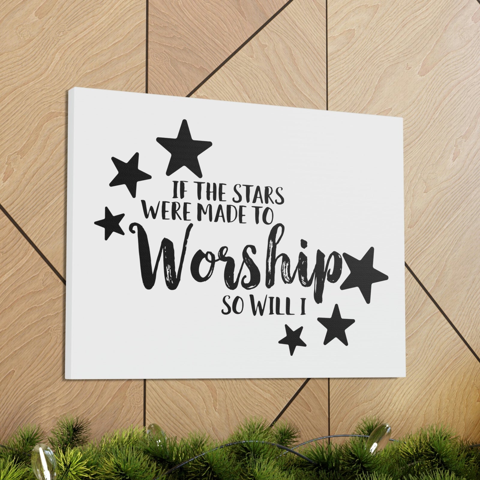 Scripture Walls If The Stars Were Made To Worship So Will I Psalms 148:3-6 Christian Wall Art Print Ready to Hang Unframed-Express Your Love Gifts