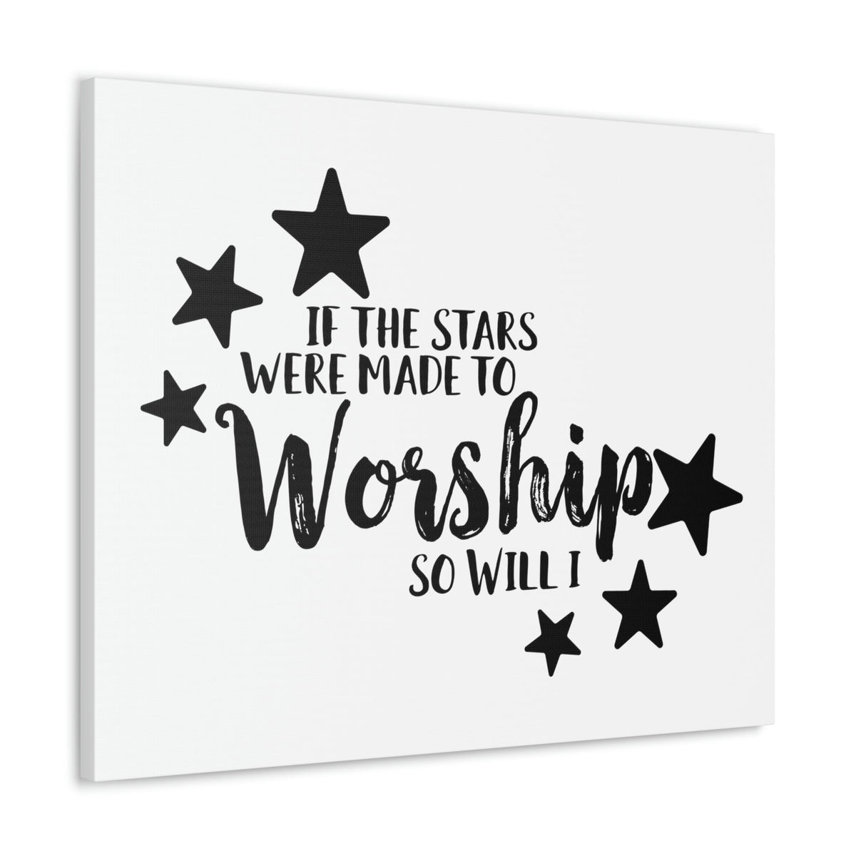 Scripture Walls If The Stars Were Made To Worship So Will I Psalms 148:3-6 Christian Wall Art Print Ready to Hang Unframed-Express Your Love Gifts