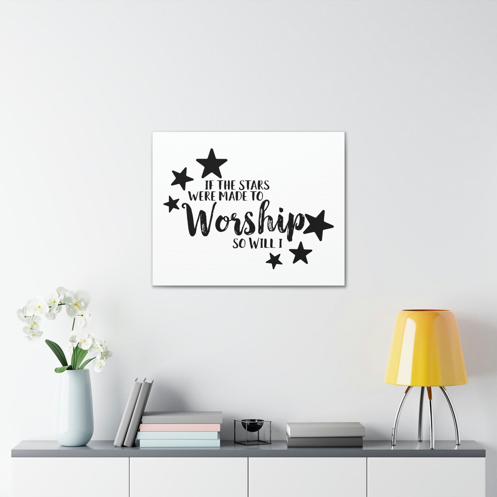 Scripture Walls If The Stars Were Made To Worship So Will I Psalms 148:3-6 Christian Wall Art Print Ready to Hang Unframed-Express Your Love Gifts