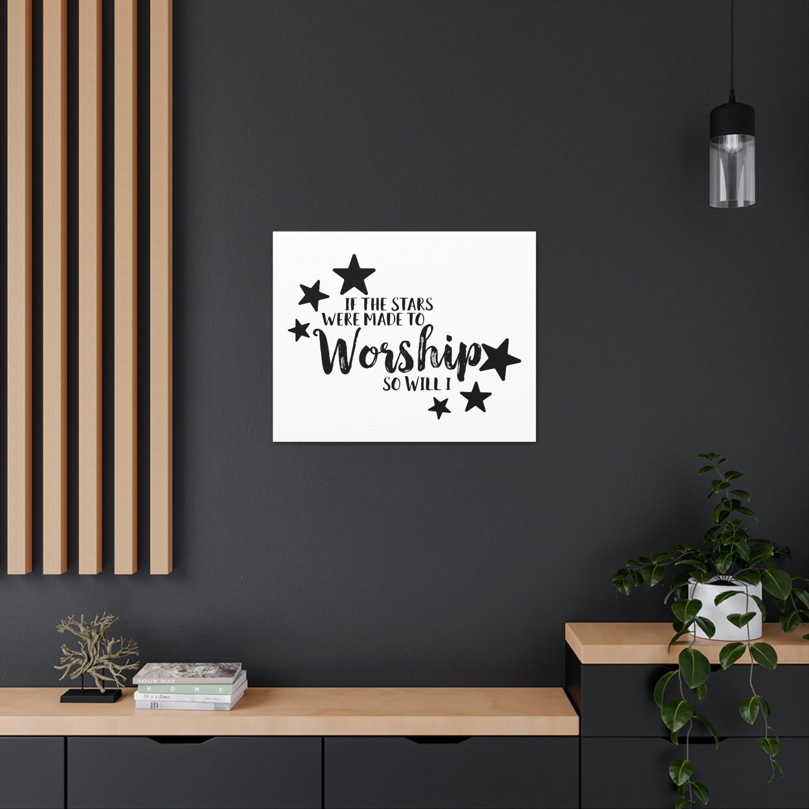 Scripture Walls If The Stars Were Made To Worship So Will I Psalms 148:3-6 Christian Wall Art Print Ready to Hang Unframed-Express Your Love Gifts