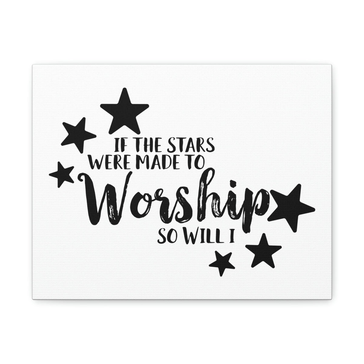 Scripture Walls If The Stars Were Made To Worship So Will I Psalms 148:3-6 Christian Wall Art Print Ready to Hang Unframed-Express Your Love Gifts