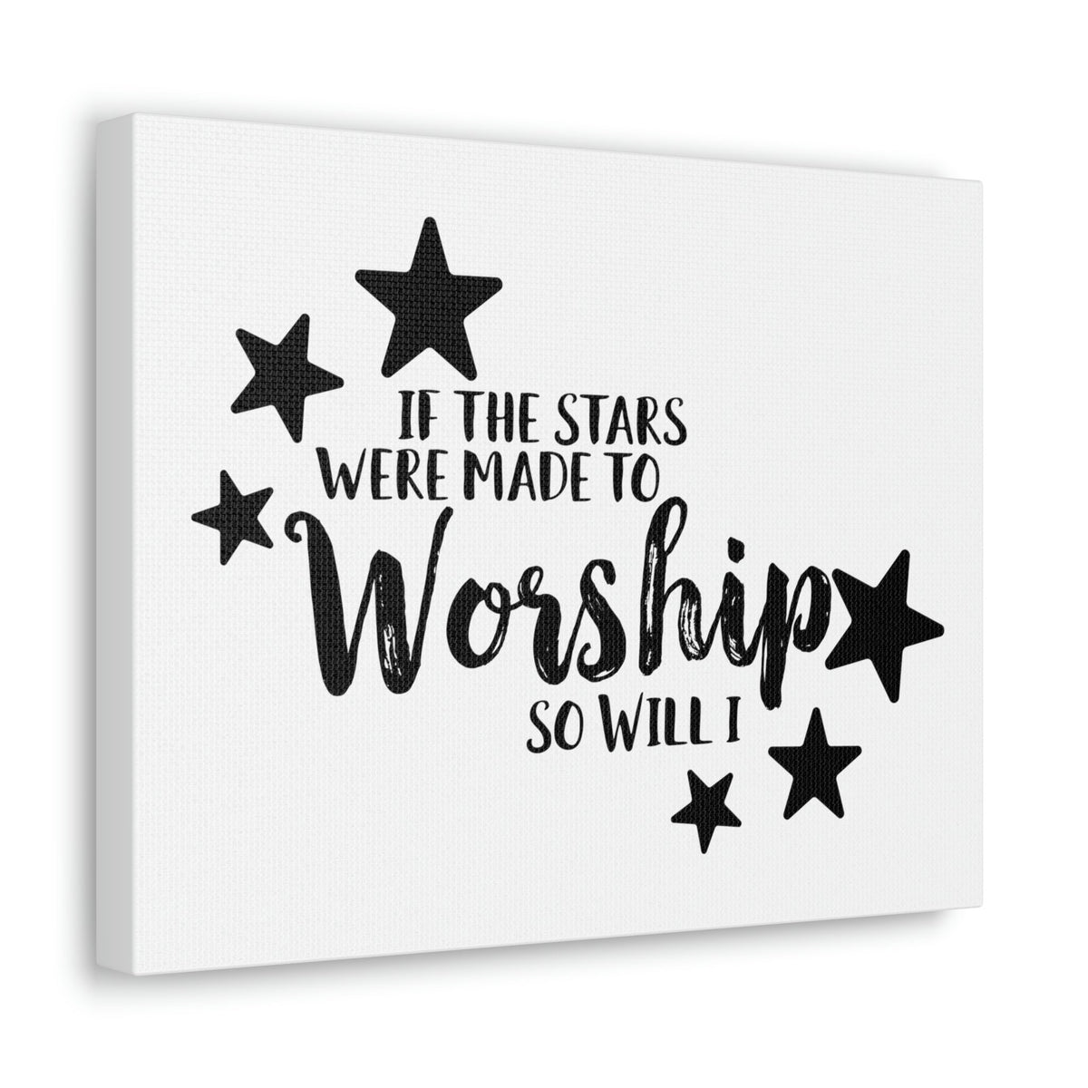 Scripture Walls If The Stars Were Made To Worship So Will I Psalms 148:3-6 Christian Wall Art Print Ready to Hang Unframed-Express Your Love Gifts