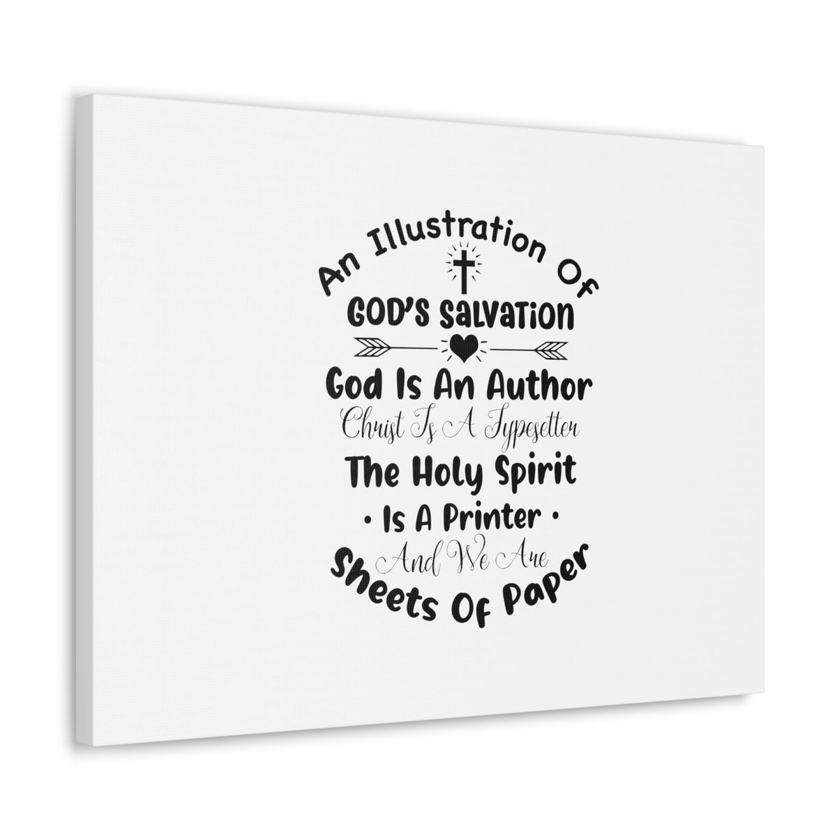 Scripture Walls Illustration Of God's Salvation Romans 10:9 Christian Wall Art Bible Verse Print Ready to Hang Unframed-Express Your Love Gifts