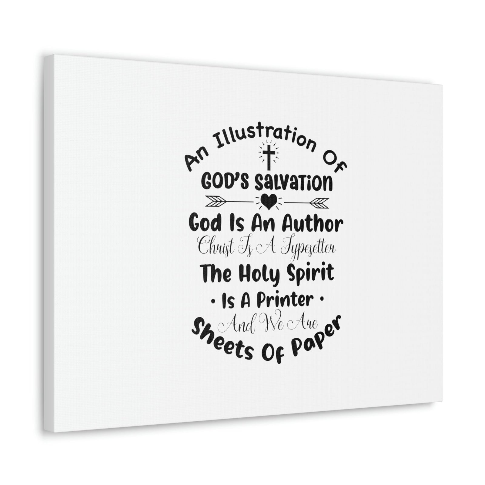 Scripture Walls Illustration Of God's Salvation Romans 10:9 Christian Wall Art Bible Verse Print Ready to Hang Unframed-Express Your Love Gifts