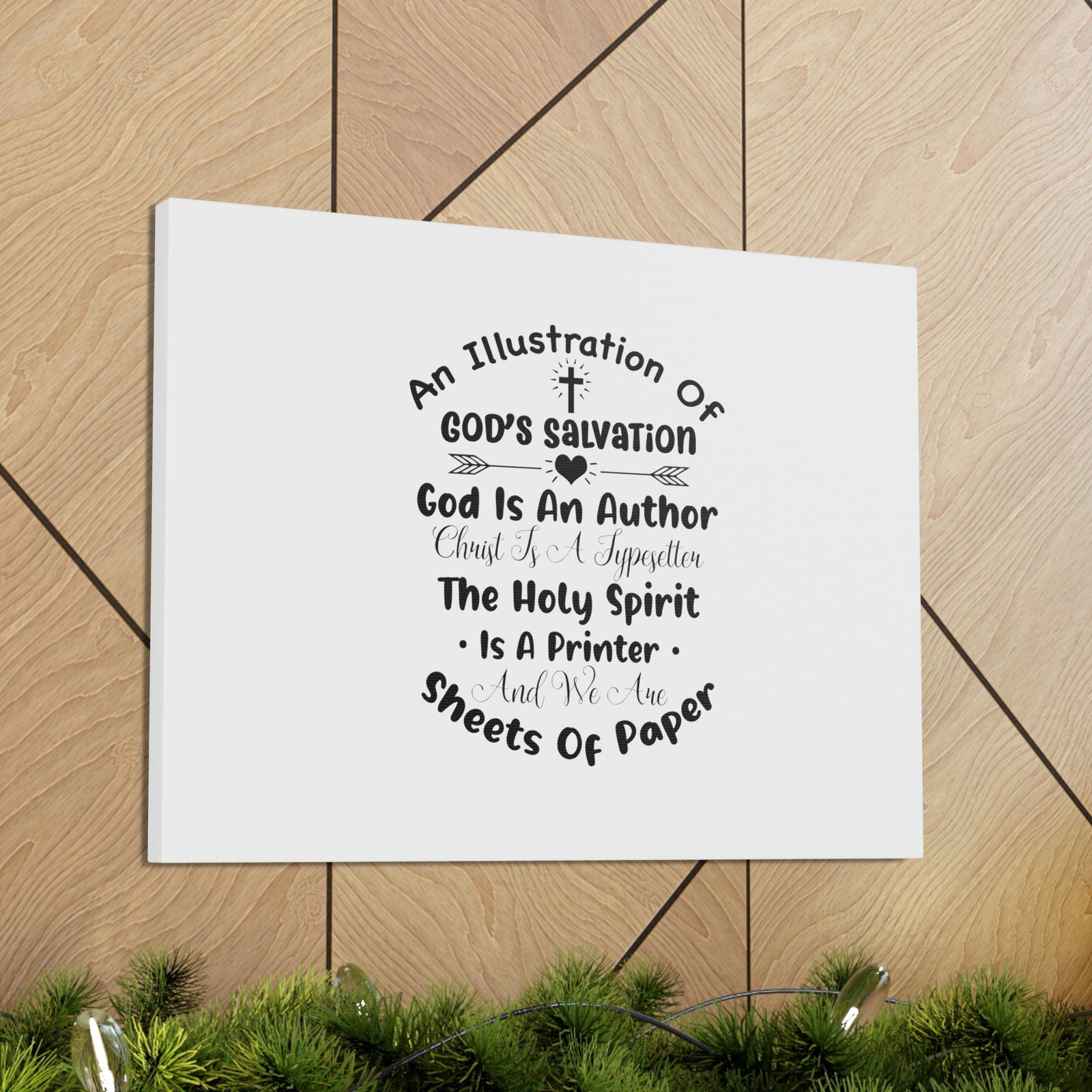 Scripture Walls Illustration Of God's Salvation Romans 10:9 Christian Wall Art Bible Verse Print Ready to Hang Unframed-Express Your Love Gifts