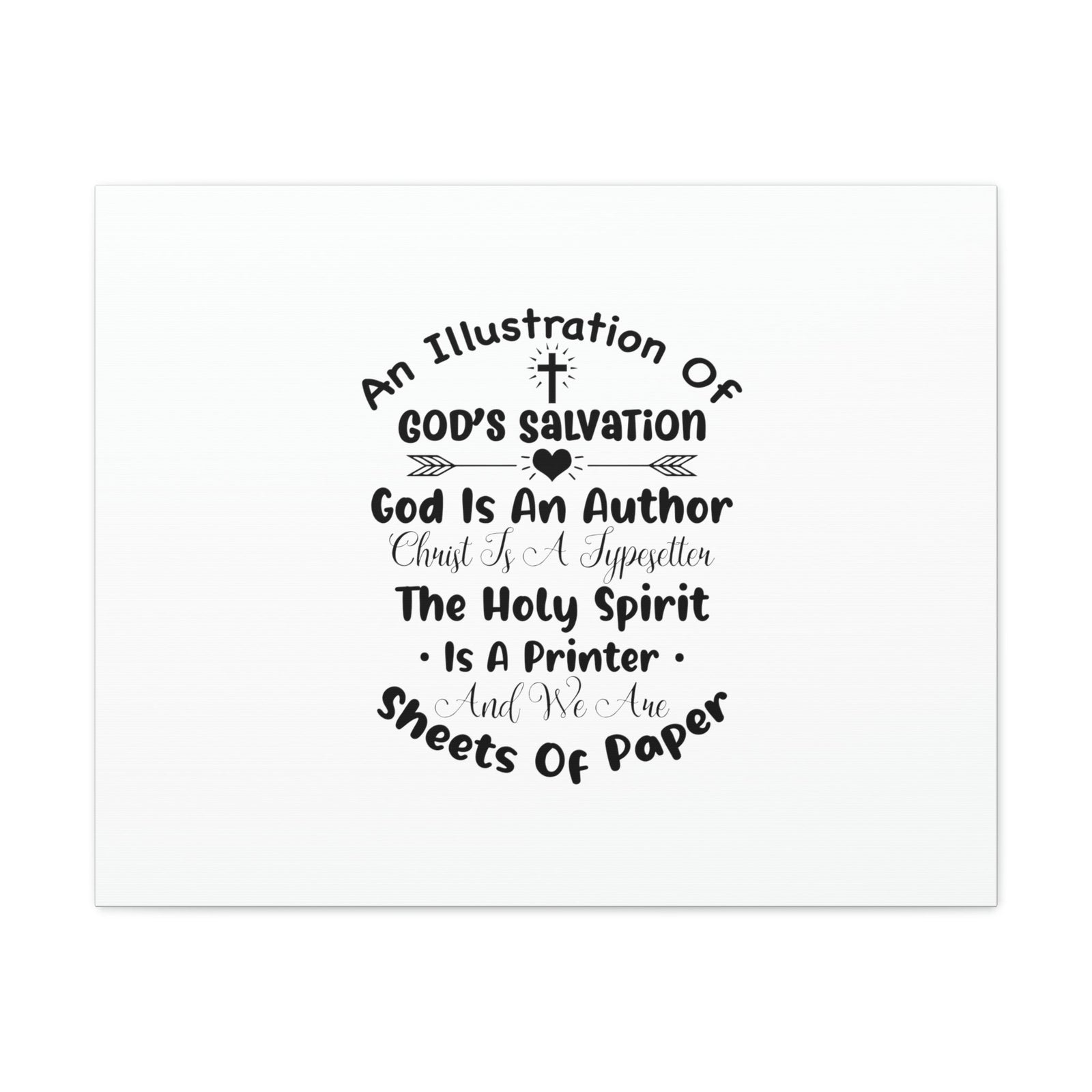 Scripture Walls Illustration Of God's Salvation Romans 10:9 Christian Wall Art Bible Verse Print Ready to Hang Unframed-Express Your Love Gifts