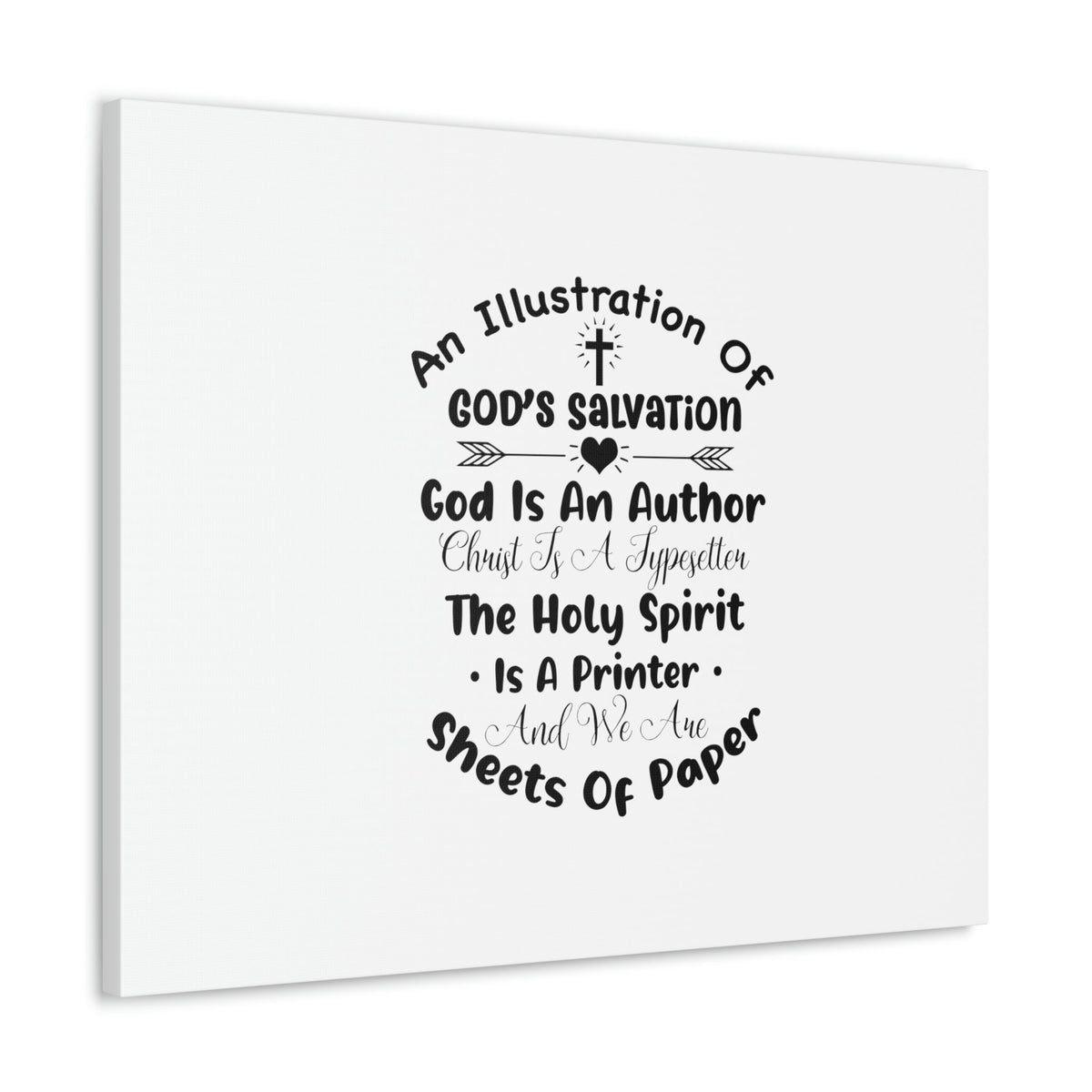 Scripture Walls Illustration Of God's Salvation Romans 10:9 Christian Wall Art Bible Verse Print Ready to Hang Unframed-Express Your Love Gifts