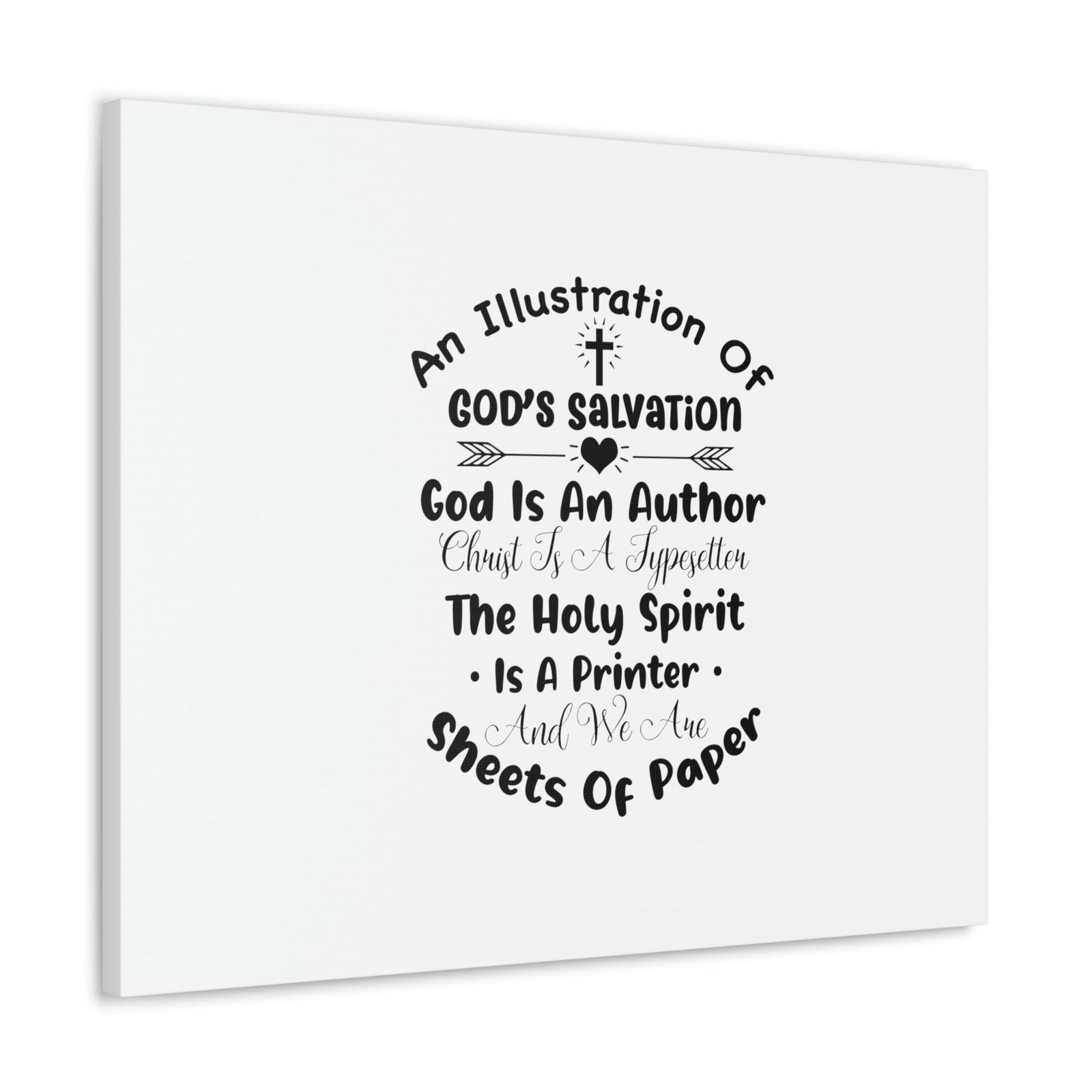 Scripture Walls Illustration Of God's Salvation Romans 10:9 Christian Wall Art Bible Verse Print Ready to Hang Unframed-Express Your Love Gifts