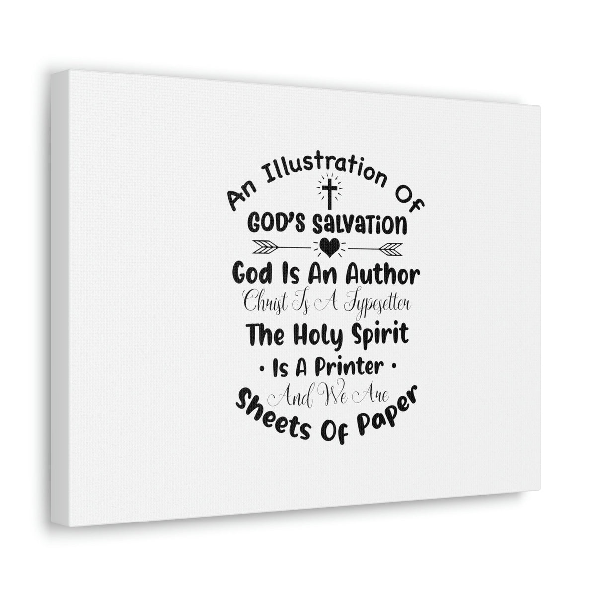 Scripture Walls Illustration Of God's Salvation Romans 10:9 Christian Wall Art Bible Verse Print Ready to Hang Unframed-Express Your Love Gifts