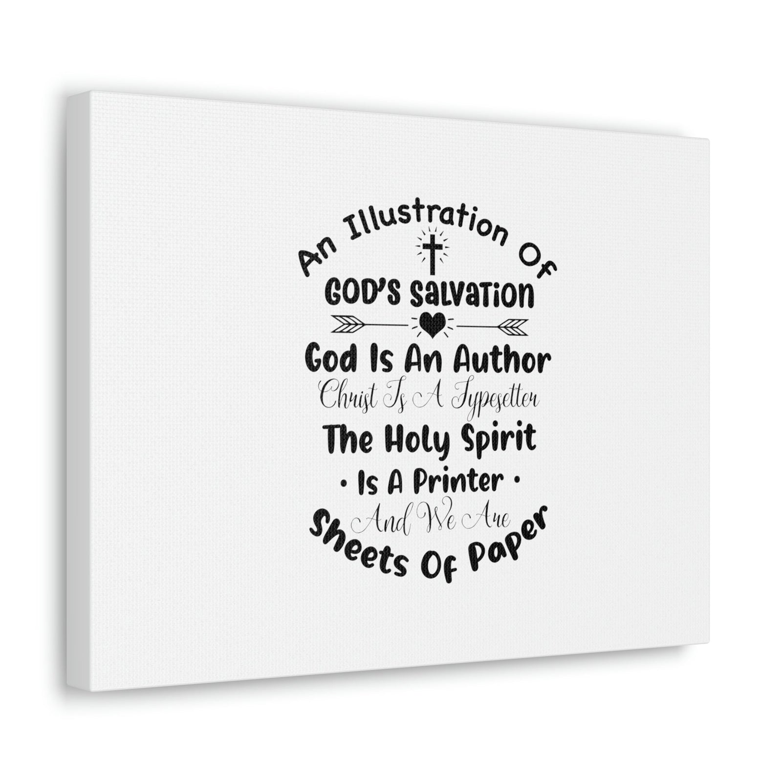 Scripture Walls Illustration Of God's Salvation Romans 10:9 Christian Wall Art Bible Verse Print Ready to Hang Unframed-Express Your Love Gifts