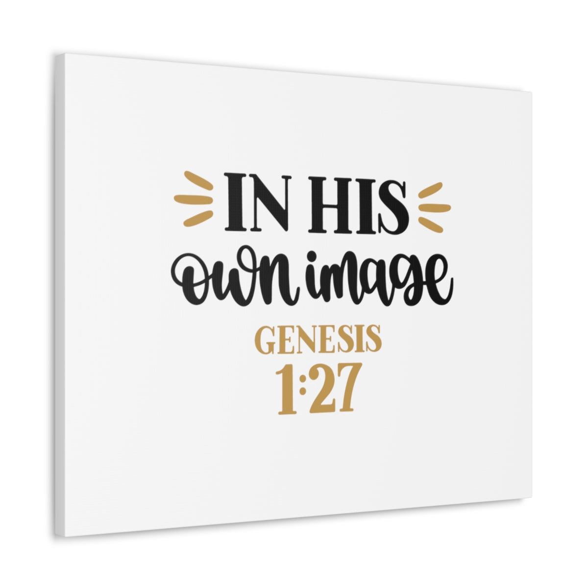 Scripture Walls Image Genesis 1:27 Bible Verse Canvas Christian Wall Art Ready to Hang Unframed-Express Your Love Gifts