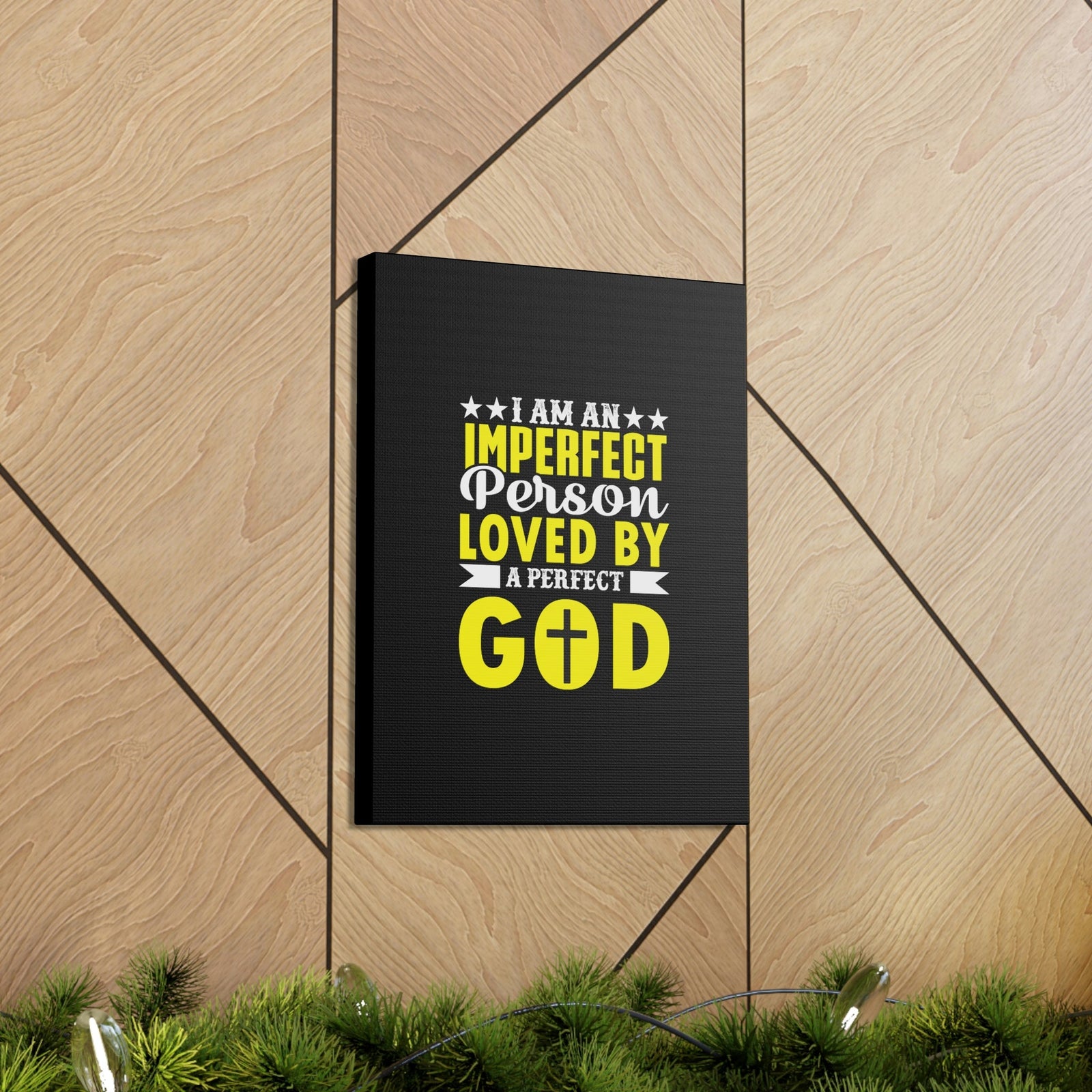 Scripture Walls Imperfect Person Loved By A Perfect God Romans 3:23 Christian Wall Art Bible Verse Print Ready to Hang Unframed-Express Your Love Gifts