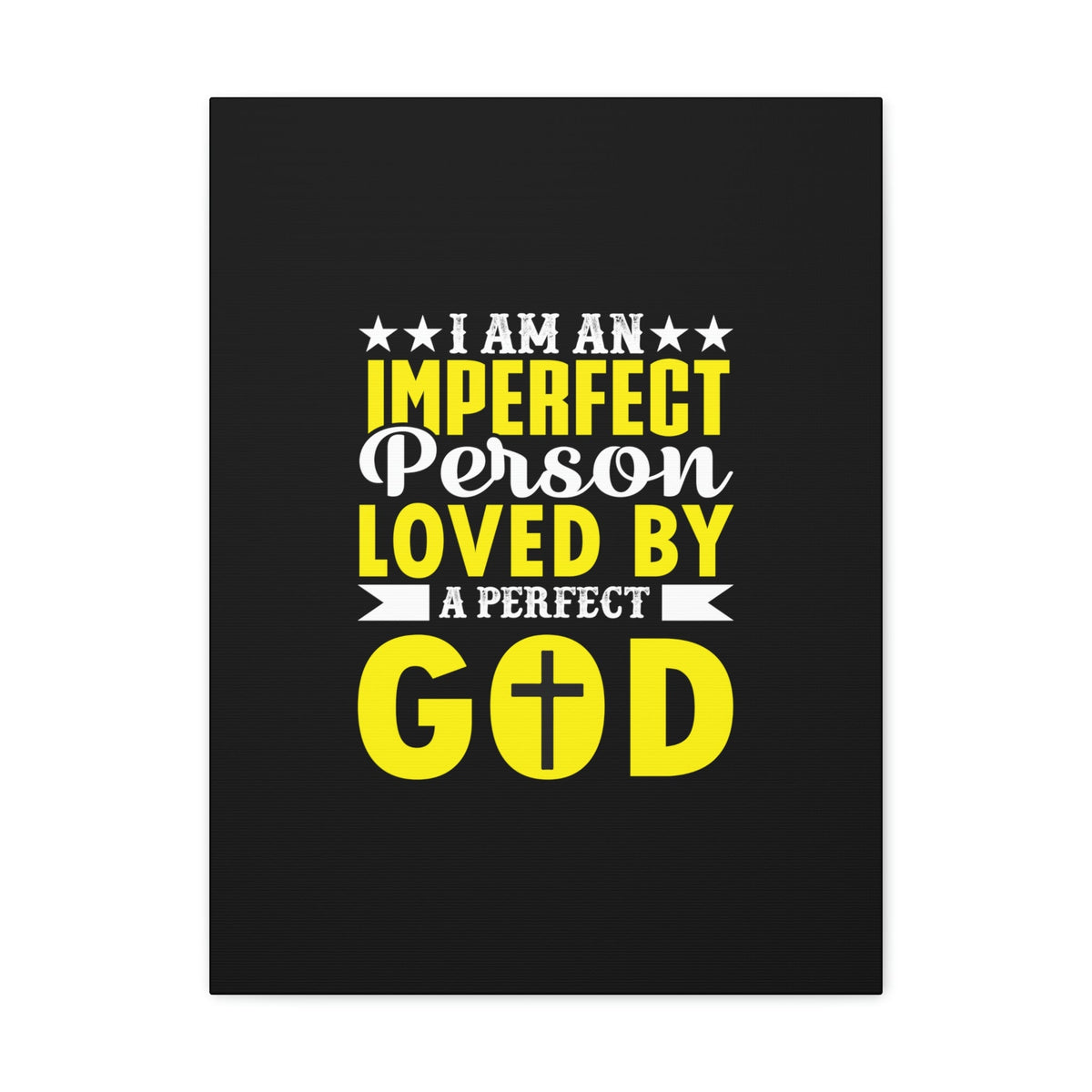 Scripture Walls Imperfect Person Loved By A Perfect God Romans 3:23 Christian Wall Art Bible Verse Print Ready to Hang Unframed-Express Your Love Gifts