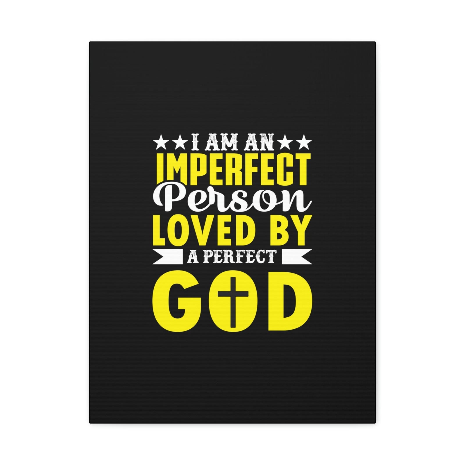 Scripture Walls Imperfect Person Loved By A Perfect God Romans 3:23 Christian Wall Art Bible Verse Print Ready to Hang Unframed-Express Your Love Gifts