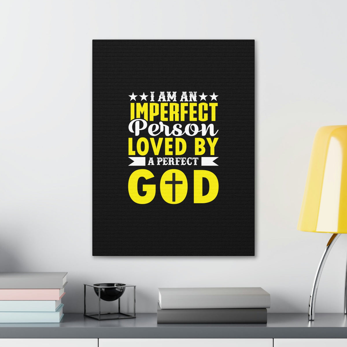 Scripture Walls Imperfect Person Loved By A Perfect God Romans 3:23 Christian Wall Art Bible Verse Print Ready to Hang Unframed-Express Your Love Gifts