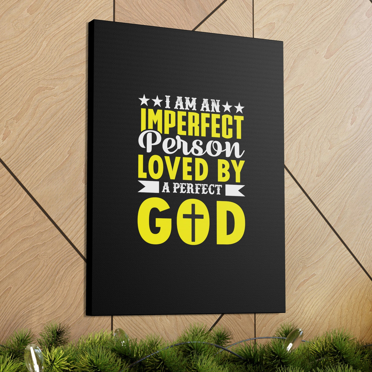 Scripture Walls Imperfect Person Loved By A Perfect God Romans 3:23 Christian Wall Art Bible Verse Print Ready to Hang Unframed-Express Your Love Gifts