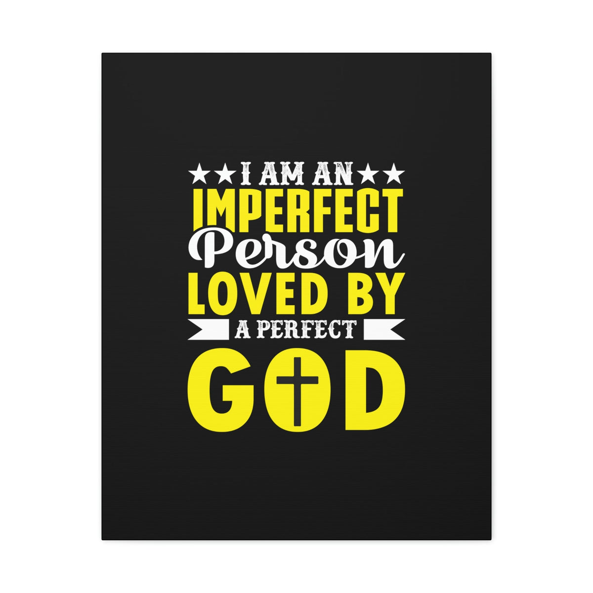 Scripture Walls Imperfect Person Loved By A Perfect God Romans 3:23 Christian Wall Art Bible Verse Print Ready to Hang Unframed-Express Your Love Gifts
