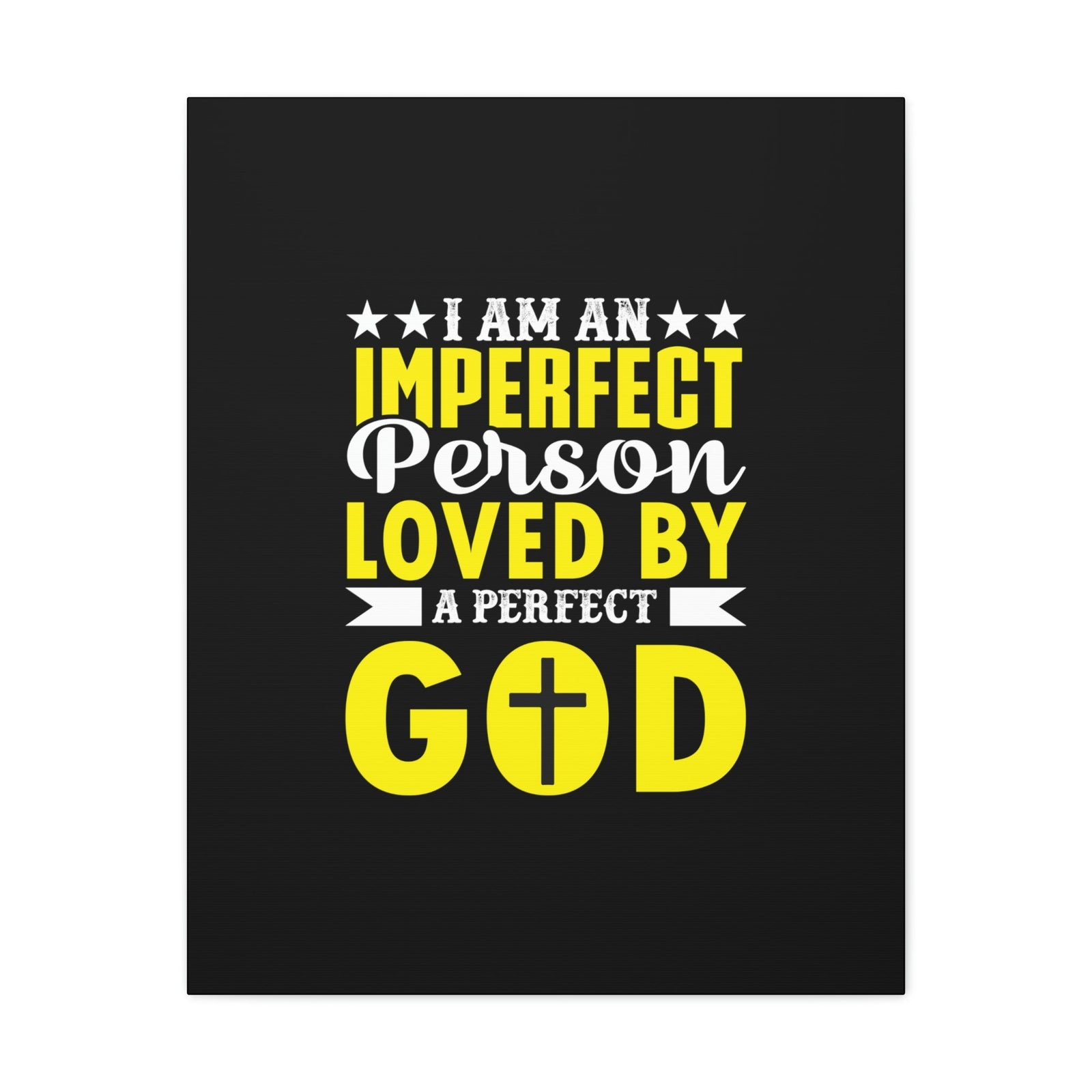 Scripture Walls Imperfect Person Loved By A Perfect God Romans 3:23 Christian Wall Art Bible Verse Print Ready to Hang Unframed-Express Your Love Gifts
