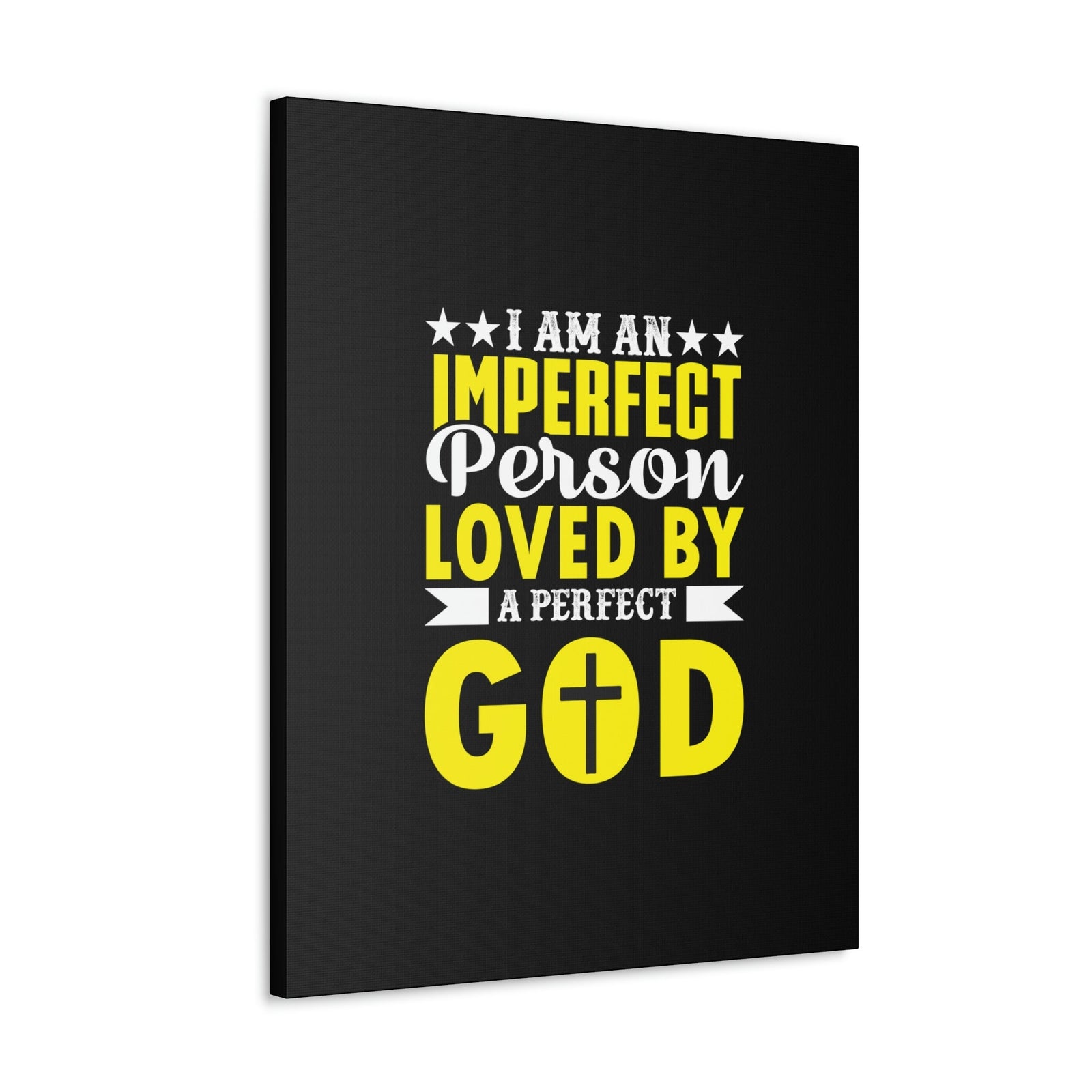 Scripture Walls Imperfect Person Loved By A Perfect God Romans 3:23 Christian Wall Art Bible Verse Print Ready to Hang Unframed-Express Your Love Gifts