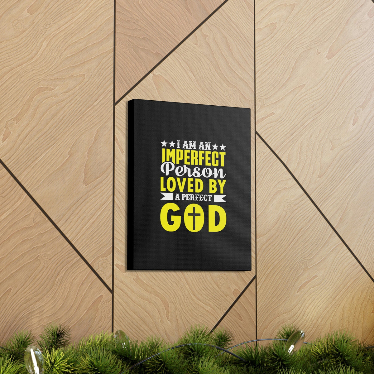 Scripture Walls Imperfect Person Loved By A Perfect God Romans 3:23 Christian Wall Art Bible Verse Print Ready to Hang Unframed-Express Your Love Gifts