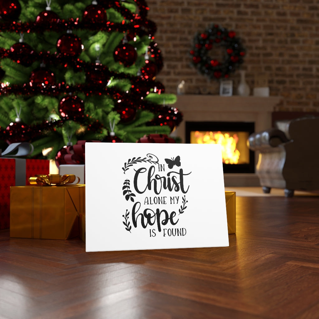 Scripture Walls In Christ Alone My Hope Is Found Bible Verse Canvas Christian Wall Art Ready to Hang Unframed-Express Your Love Gifts
