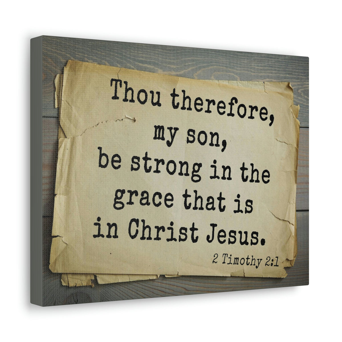 Scripture Walls In Christ Jesus 2 Timothy 2:1 Bible Verse Canvas Christian Wall Art Bible Verse Print Ready To Hang Unframed-Express Your Love Gifts