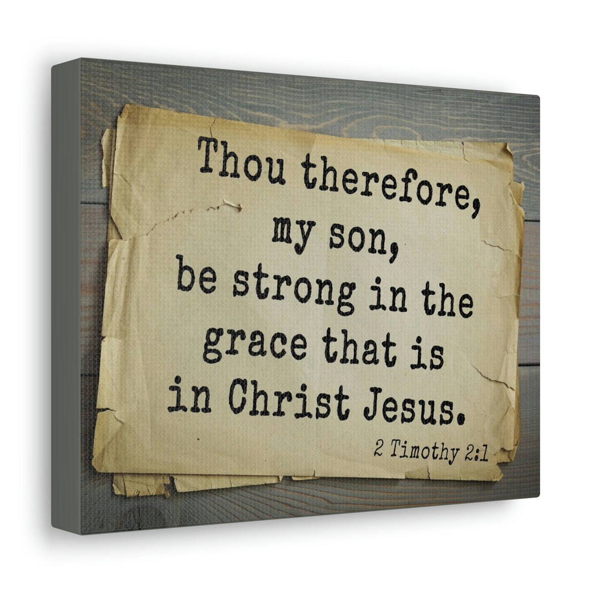 Scripture Walls In Christ Jesus 2 Timothy 2:1 Bible Verse Canvas Christian Wall Art Bible Verse Print Ready To Hang Unframed-Express Your Love Gifts
