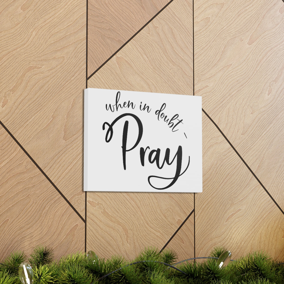 Scripture Walls In Doubt Pray 1 Thessalonians 5:16-18 Christian Wall Art Print Ready to Hang Unframed-Express Your Love Gifts