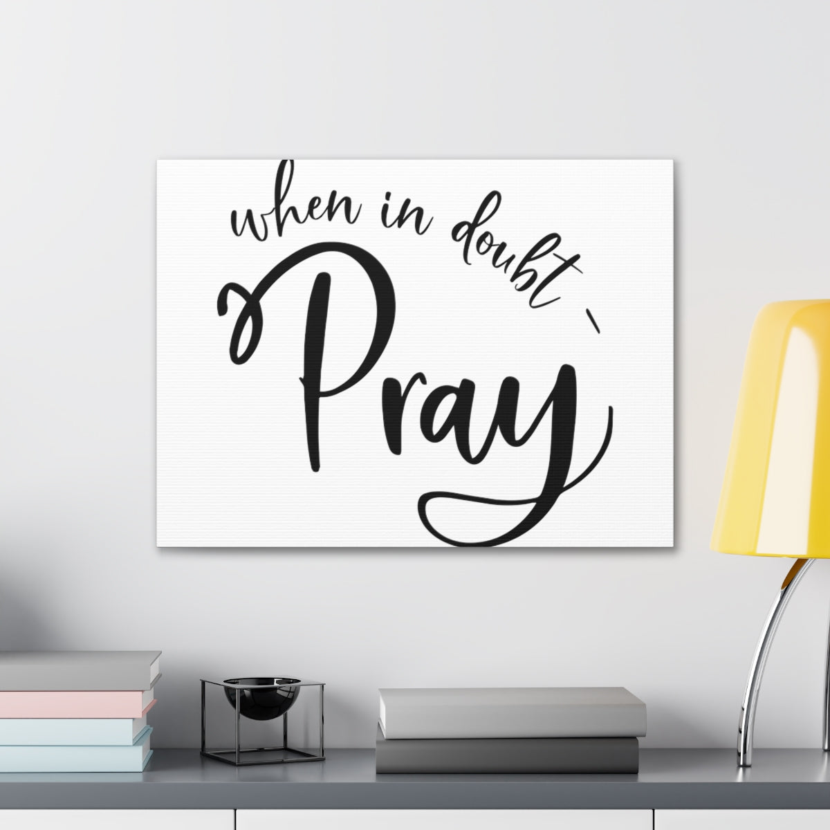 Scripture Walls In Doubt Pray 1 Thessalonians 5:16-18 Christian Wall Art Print Ready to Hang Unframed-Express Your Love Gifts