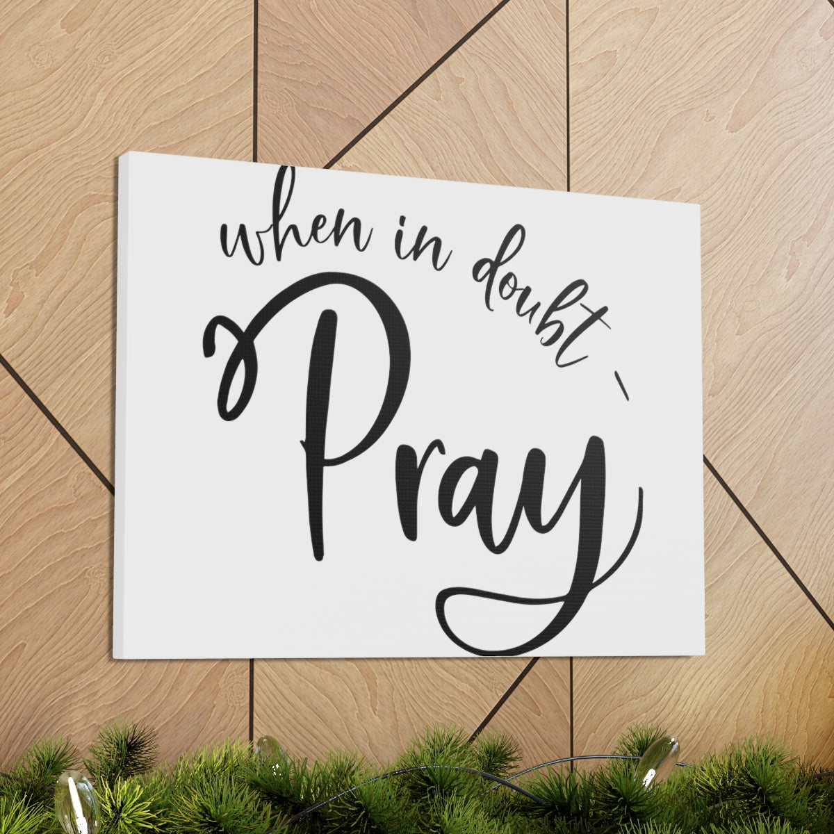 Scripture Walls In Doubt Pray 1 Thessalonians 5:16-18 Christian Wall Art Print Ready to Hang Unframed-Express Your Love Gifts