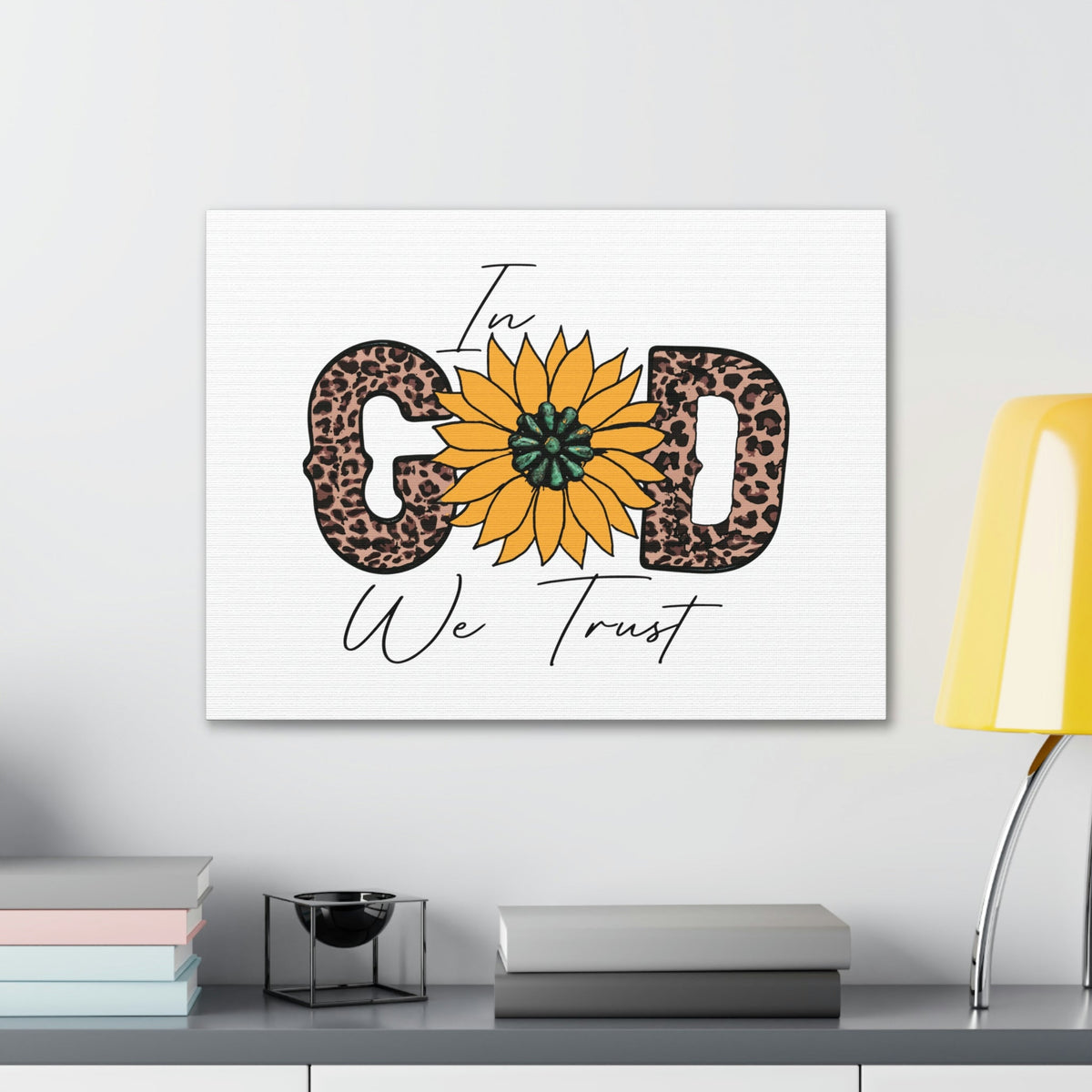 Scripture Walls In God Psalm 9:10 Yellow Flower Christian Wall Art Bible Verse Print Ready to Hang Unframed-Express Your Love Gifts