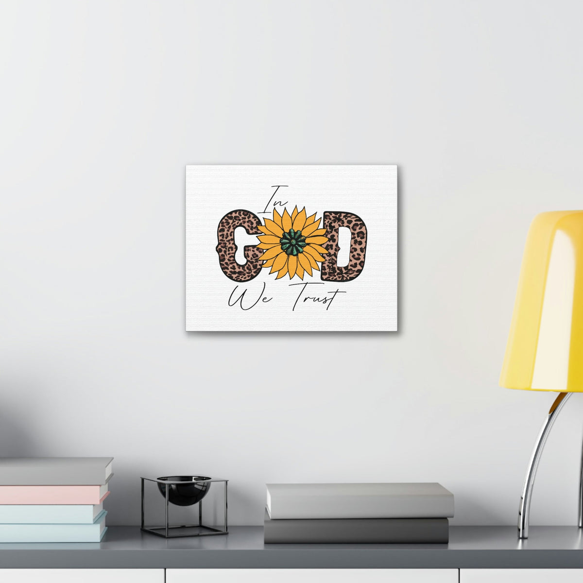 Scripture Walls In God Psalm 9:10 Yellow Flower Christian Wall Art Bible Verse Print Ready to Hang Unframed-Express Your Love Gifts