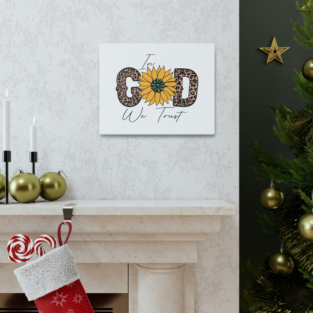 Scripture Walls In God Psalm 9:10 Yellow Flower Christian Wall Art Bible Verse Print Ready to Hang Unframed-Express Your Love Gifts