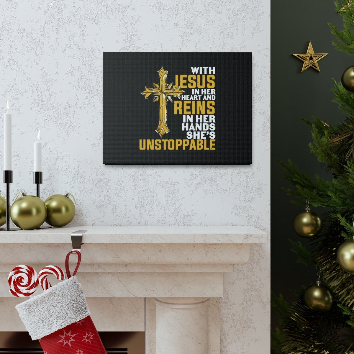 Scripture Walls In Her Heart Mark 11:22-24 Christian Wall Art Bible Verse Print Ready to Hang Unframed-Express Your Love Gifts