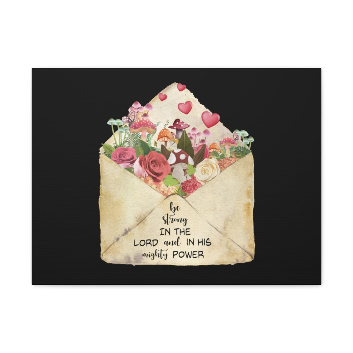 Scripture Walls In His Mighty Power Ephesians 6:10 Christian Wall Art Bible Verse Print Ready to Hang Unframed-Express Your Love Gifts