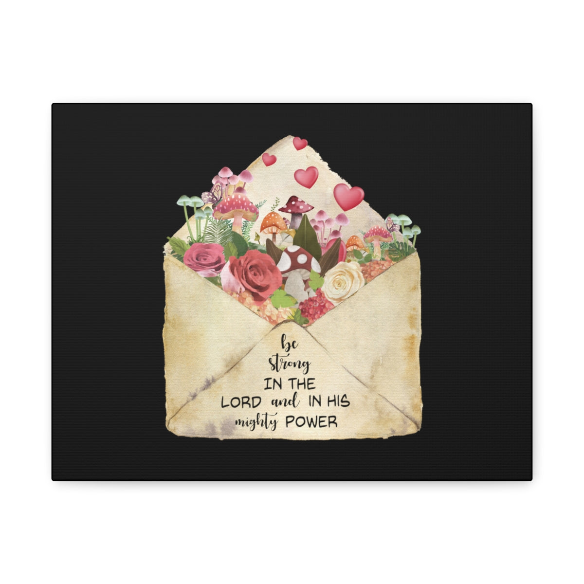 Scripture Walls In His Mighty Power Ephesians 6:10 Christian Wall Art Bible Verse Print Ready to Hang Unframed-Express Your Love Gifts