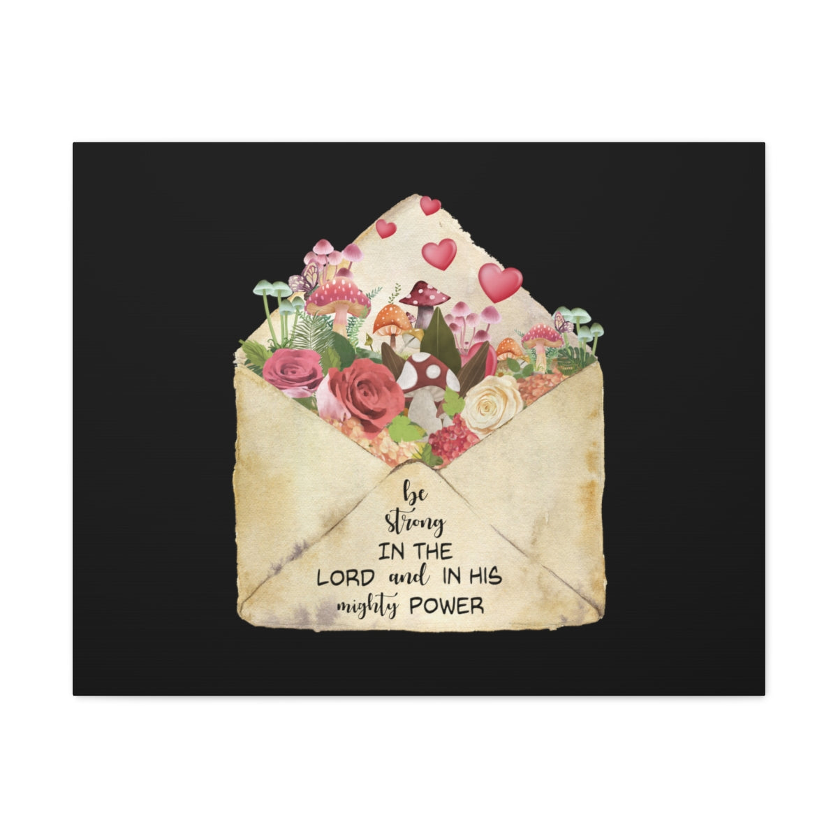 Scripture Walls In His Mighty Power Ephesians 6:10 Christian Wall Art Bible Verse Print Ready to Hang Unframed-Express Your Love Gifts