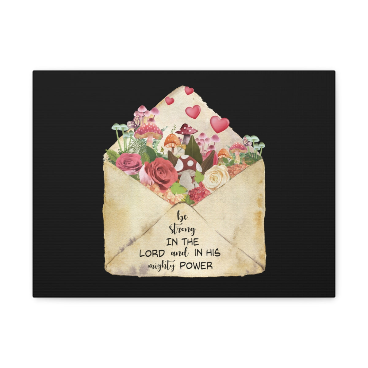 Scripture Walls In His Mighty Power Ephesians 6:10 Christian Wall Art Bible Verse Print Ready to Hang Unframed-Express Your Love Gifts