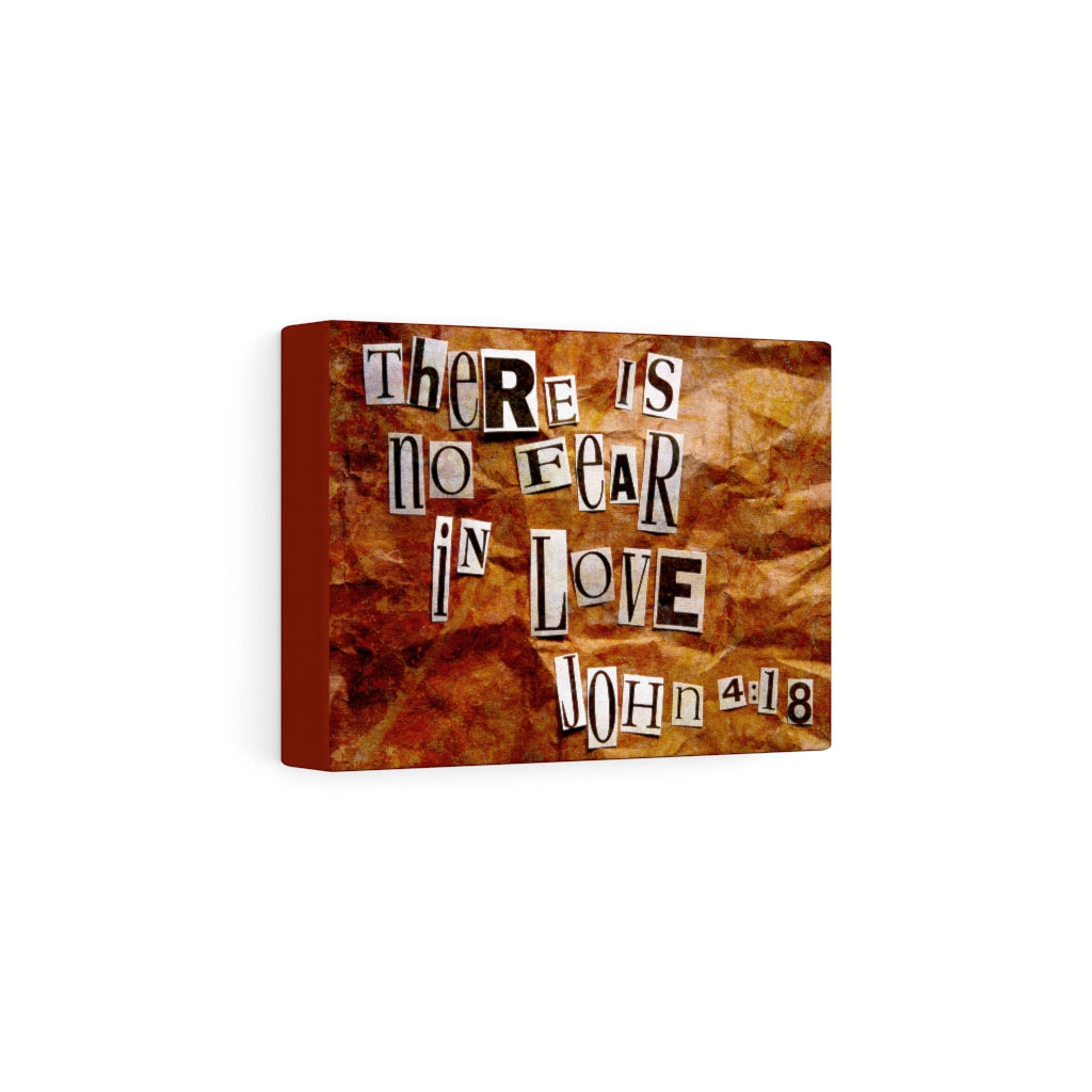 Scripture Walls In Love John 4:18 Bible Verse Canvas Christian Wall Art Ready to Hang Unframed-Express Your Love Gifts