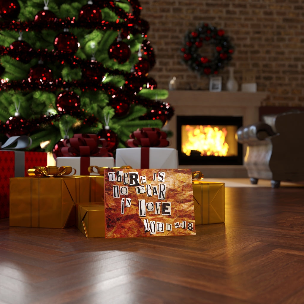 Scripture Walls In Love John 4:18 Bible Verse Canvas Christian Wall Art Ready to Hang Unframed-Express Your Love Gifts