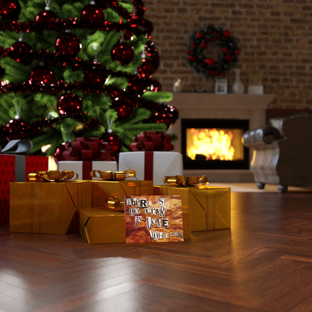 Scripture Walls In Love John 4:18 Bible Verse Canvas Christian Wall Art Ready to Hang Unframed-Express Your Love Gifts