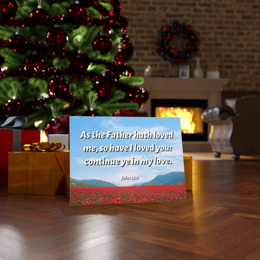 Scripture Walls In My Love John 15:9 Bible Verse Canvas Christian Wall Art Ready to Hang Unframed-Express Your Love Gifts