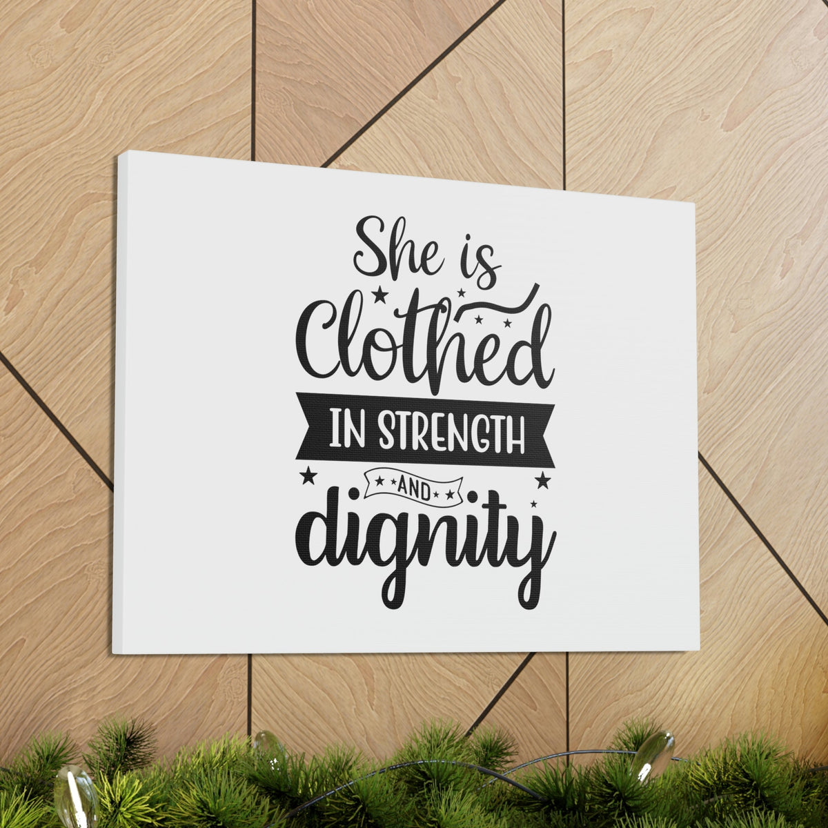 Scripture Walls In Strength Proverbs 31:25 Christian Wall Art Bible Verse Print Ready to Hang Unframed-Express Your Love Gifts