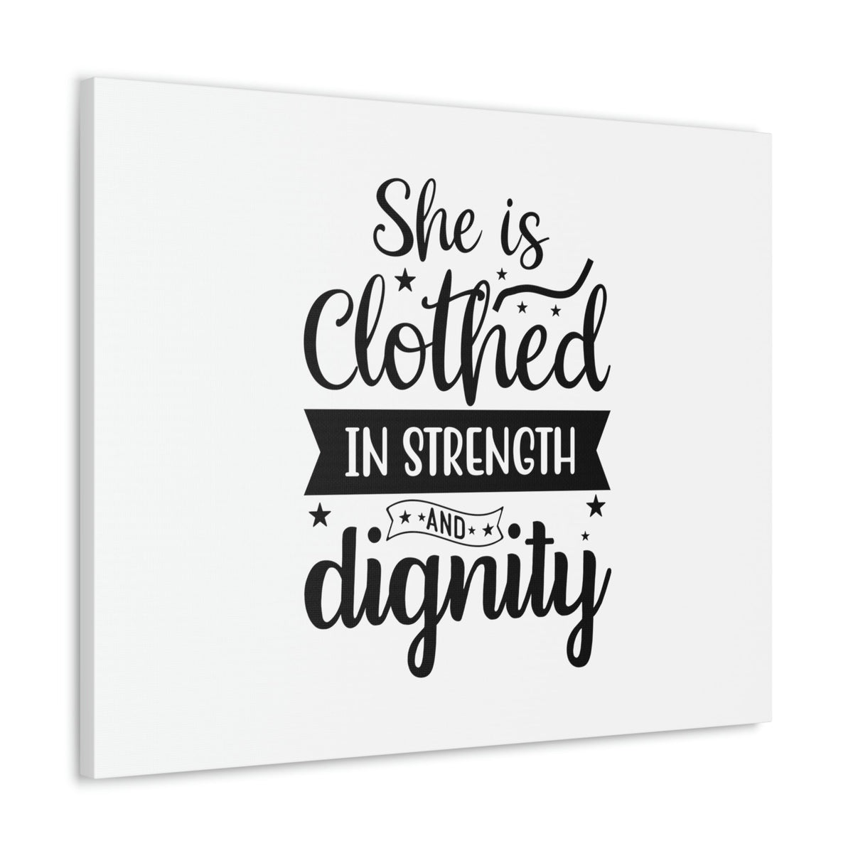 Scripture Walls In Strength Proverbs 31:25 Christian Wall Art Bible Verse Print Ready to Hang Unframed-Express Your Love Gifts