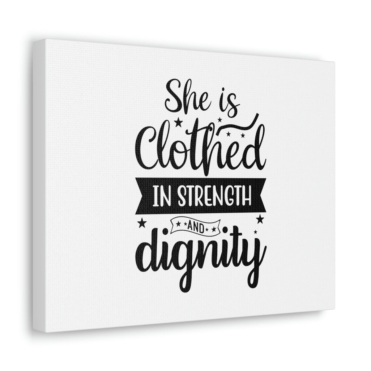 Scripture Walls In Strength Proverbs 31:25 Christian Wall Art Bible Verse Print Ready to Hang Unframed-Express Your Love Gifts