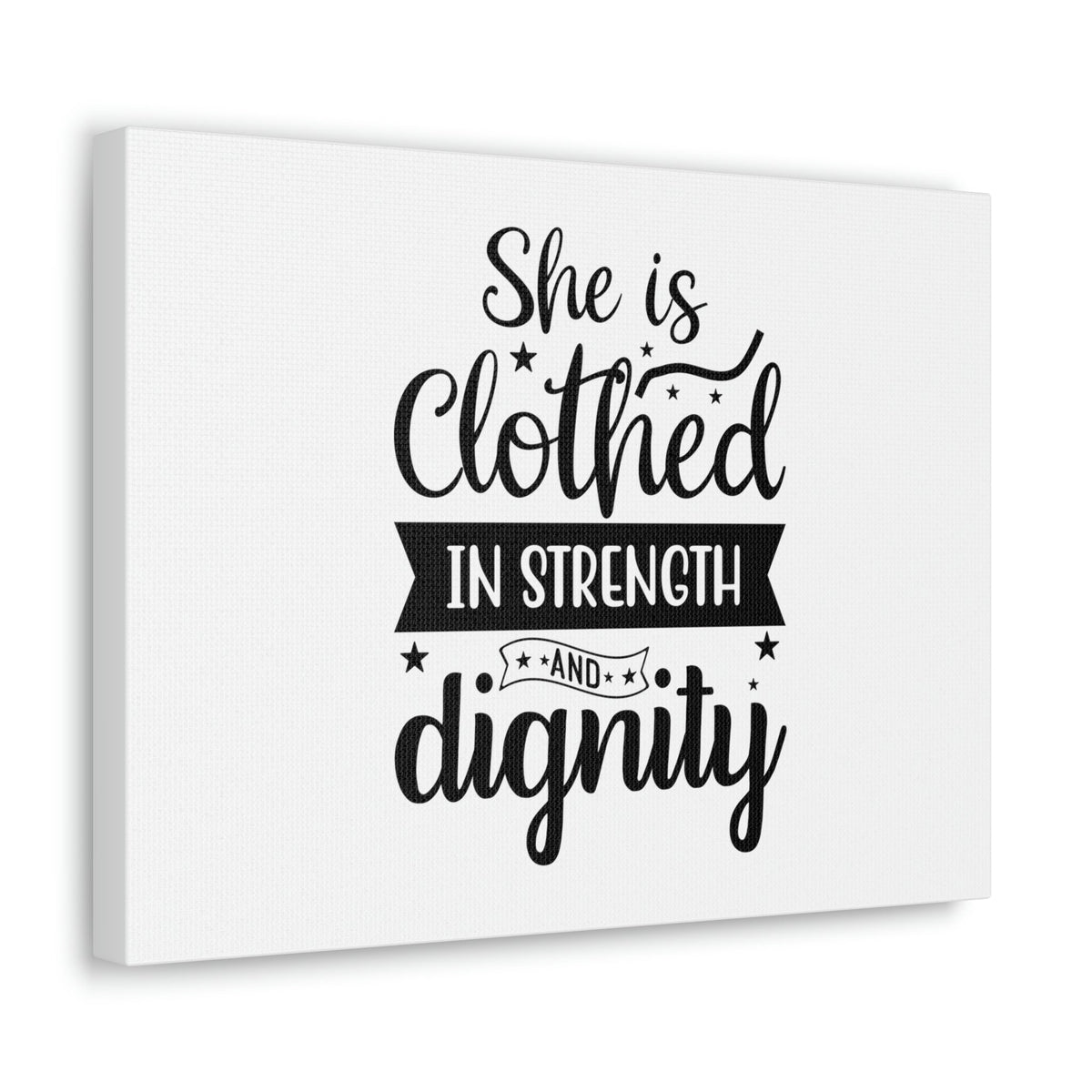 Scripture Walls In Strength Proverbs 31:25 Christian Wall Art Bible Verse Print Ready to Hang Unframed-Express Your Love Gifts