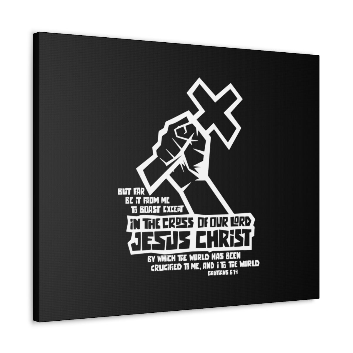 Scripture Walls In The Cross Of Our Lord Galatians 6:14 Christian Wall Art Bible Verse Print Ready to Hang Unframed-Express Your Love Gifts
