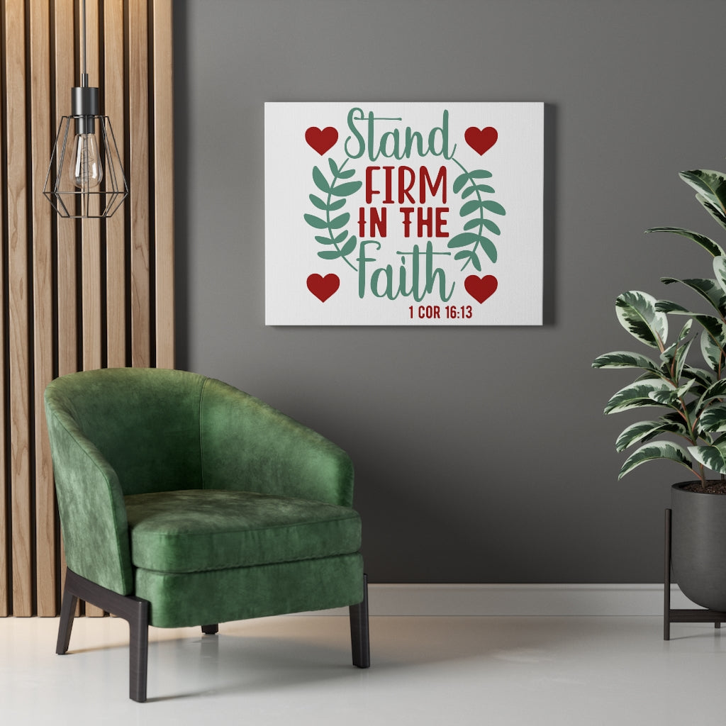 Scripture Walls In The Faith 1 Corinthians 16:13 Christian Wall Art Print Ready to Hang Unframed-Express Your Love Gifts